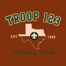 SP6799 State Outline Troop T-shirt Design