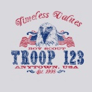 Timeless Values American Eagle T-shirt Design