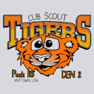 Tiger Cub Den Shirt T-shirt Design