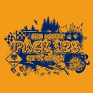 One Color Pack Stamp T-shirt Design