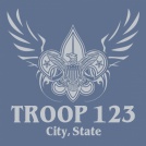 Troop Tribal Wings T-shirt Design