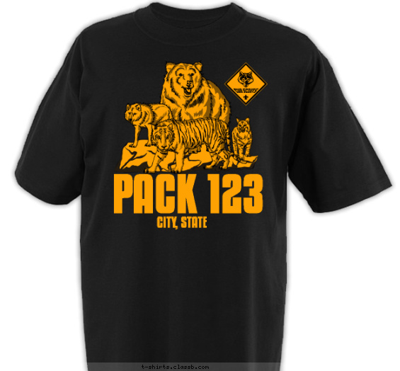 Pack of Animals T-shirt Design