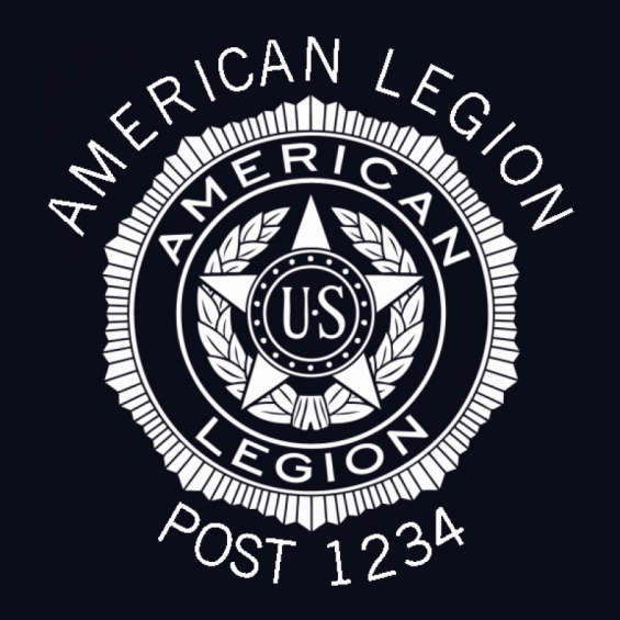 American Legion Dark Badge Emblem T-shirt Design