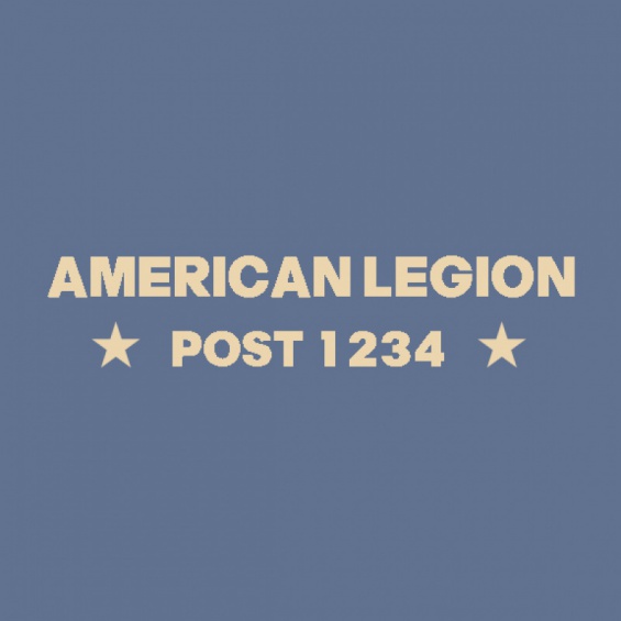 2 Star American Legion T-shirt Design