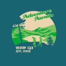 Girls Hiking Mountain Ridge T-shirt Design