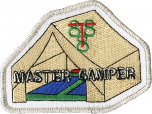 Tent Camper Embroidered Patch Design Idea