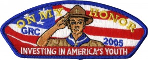 On My Honor Embroidered Patch Design Idea