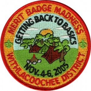 Group Campout Embroidered Patch Design Idea