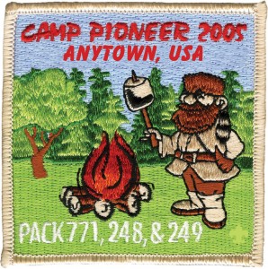 Pioneer Days Embroidered Patch Design Idea