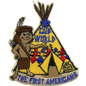 Teepee Camp Embroidered Patch Design Idea