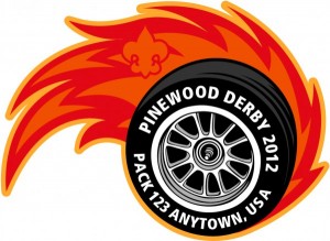 Pinewood Derby Embroidered Patch Design Idea