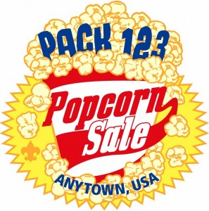 Popcorn Sale Embroidered Patch Design Idea