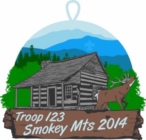 Smokey Mountains Embroidered Patch Design Idea
