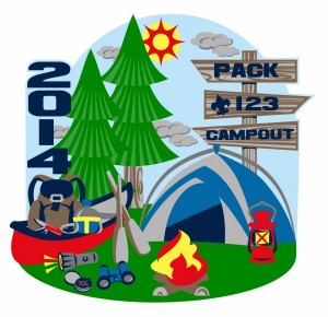 Camping Essentials Embroidered Patch Design Idea