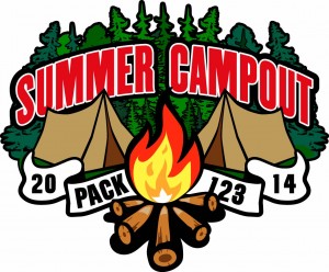 Summer Campout Embroidered Patch Design Idea