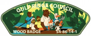 Wood Badge Critters Canoeing  Embroidered Patch Design Idea