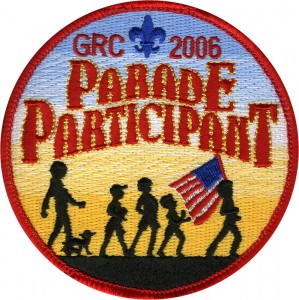 4th Of July Parade Embroidered Patch Design Idea