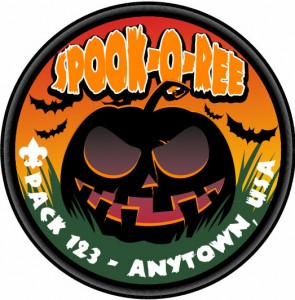 spook-o-ree Embroidered Patch Design Idea