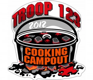 Cooking Campout Embroidered Patch Design Idea