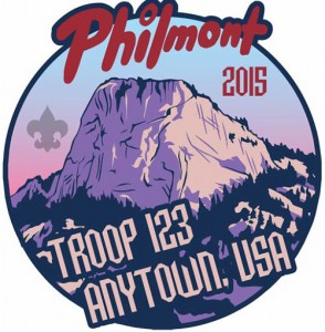 Philmont Sunset Embroidered Patch Design Idea