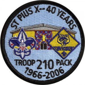 Church & Scouts Embroidered Patch Design Idea