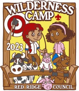 Wilderness Camp Embroidered Patch Design Idea