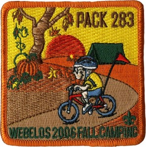 Fall Ride Embroidered Patch Design Idea