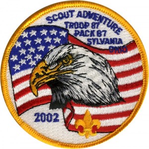American Eagle Embroidered Patch Design Idea