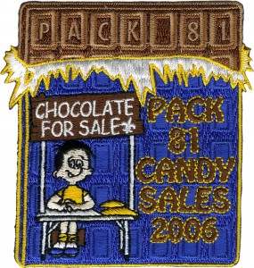 Candy Sale Embroidered Patch Design Idea