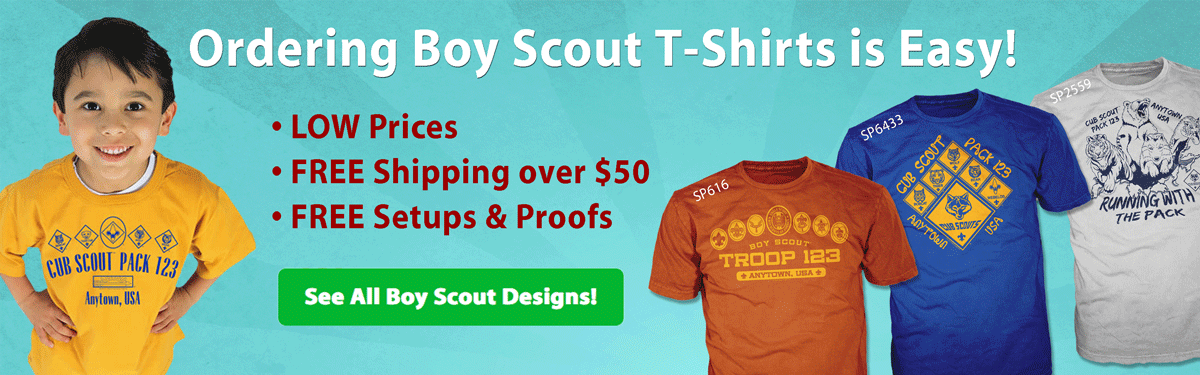 boy scout Scouts BSA custom T-shirts and gear