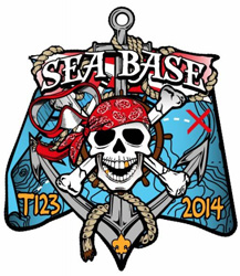 Custom boy scout high adventure florida sea base skull pirate patch