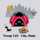 Troop Outing Shirt T-shirt Design