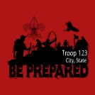 BSA Be Prepared Troop Shirt T-shirt Design