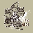 Obey the Law of the Pack T-shirt Design