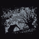 Dark Creepy Winter Campout T-shirt Design