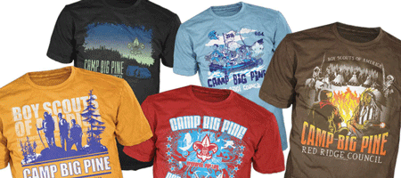 BSA summer camp custom t-shirts and gear