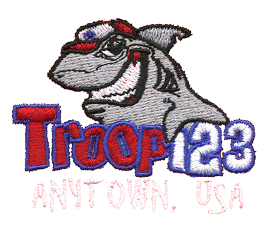 Troop Shark T-shirt Design