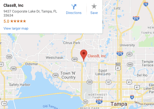 ClassB Tampa Print Shop Location