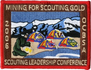 Mining for Gold Embroidered Patch Design Idea