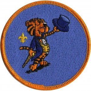 Elegant Tiger Embroidered Patch Design Idea