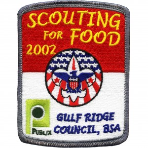 Food Drive Embroidered Patch Design Idea