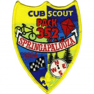 Spring Events Embroidered Patch Design Idea