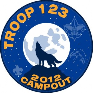 Campout Embroidered Patch Design Idea
