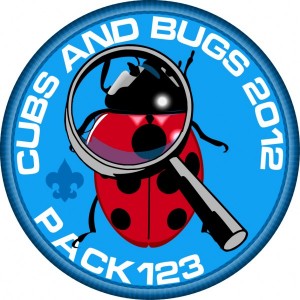 Cubs & Bugs Embroidered Patch Design Idea