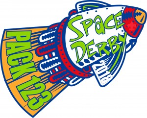 Space Derby Embroidered Patch Design Idea