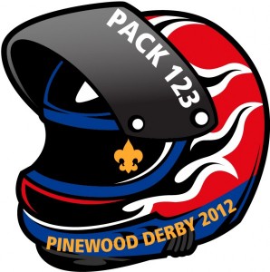 Pinewood Derby Embroidered Patch Design Idea