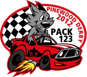 Pinewood Derby Embroidered Patch Design Idea
