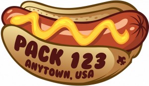 Hot Dog Embroidered Patch Design Idea