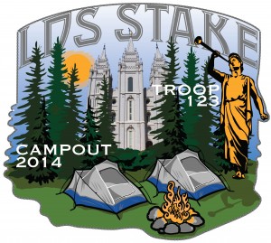 LDS Stake Campout Embroidered Patch Design Idea