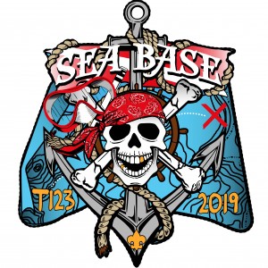 Sea Base Pirate Embroidered Patch Design Idea